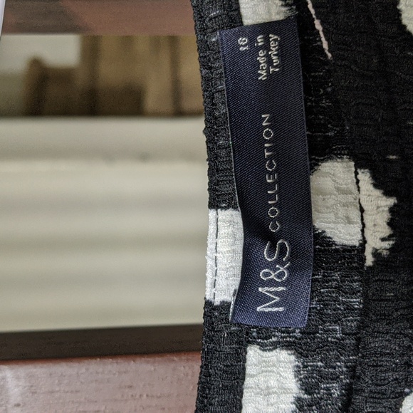 Black and White Polka Dot Maxi Dress Size 10 - Picture 6 of 6